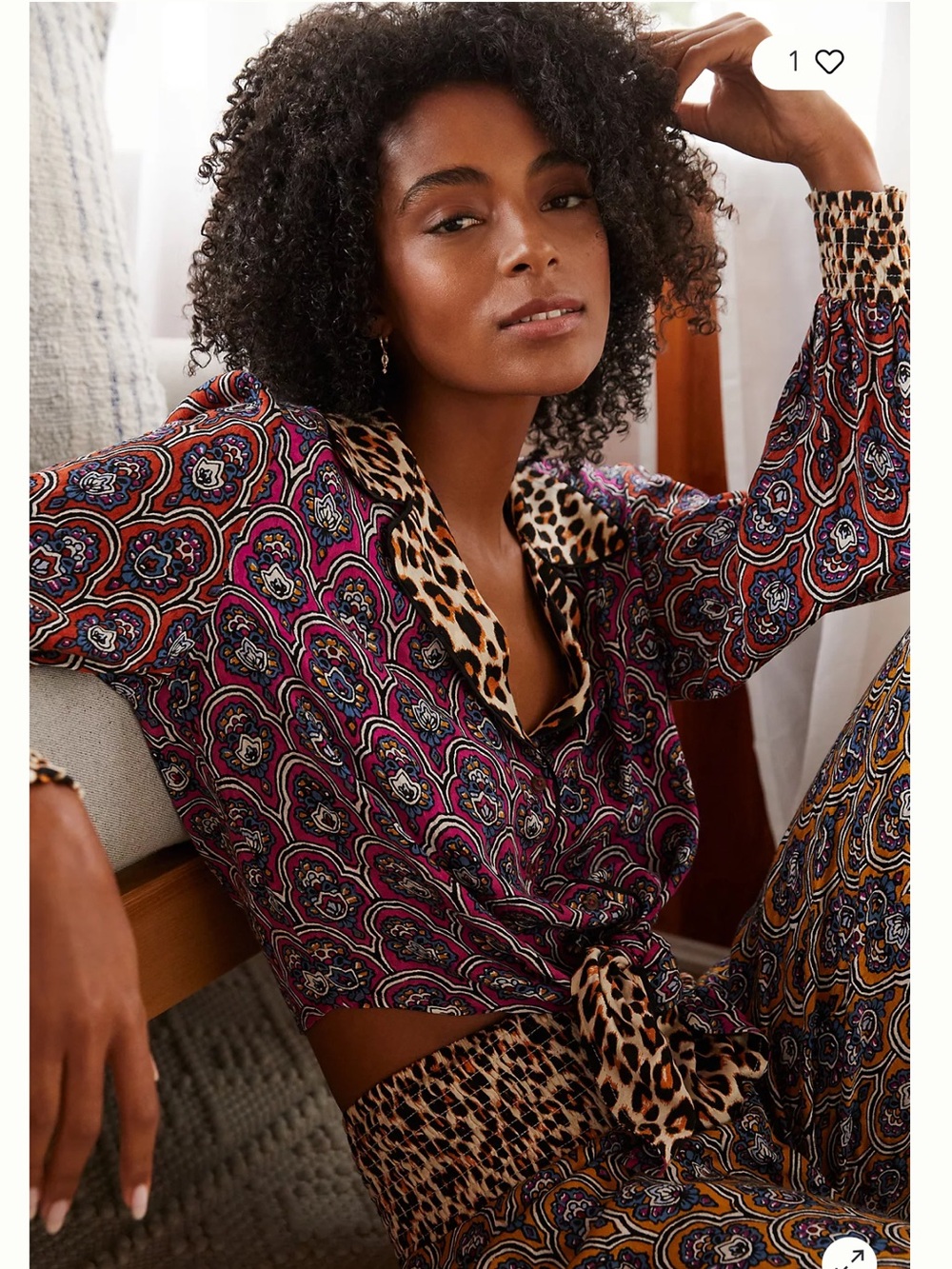 Anthropologie By Anthropologie Patterned Top medium